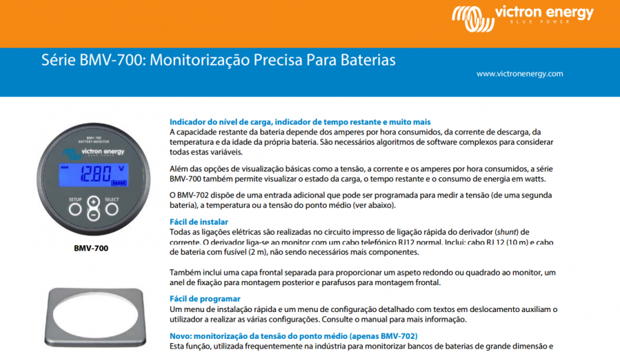Monitor Bateria Victron Série BMV-700